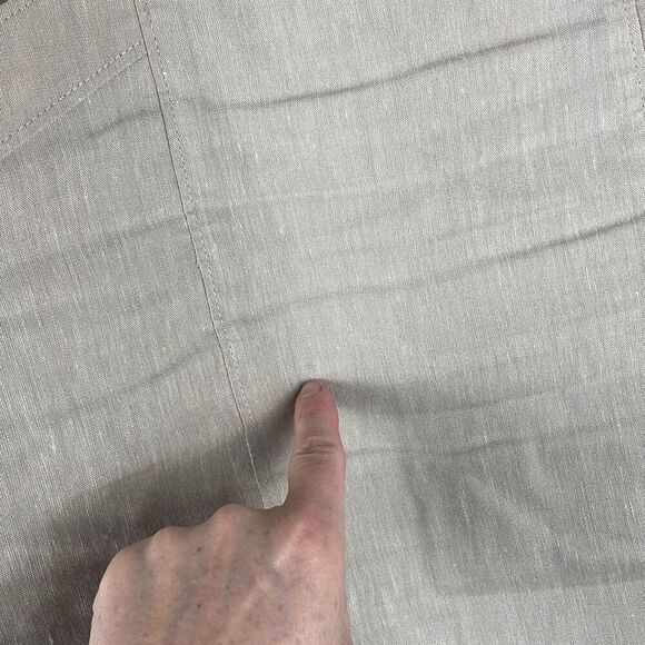 Ann Taylor Linen Blend Pencil Straight Skirt Light Tan 6 - Picture 5 of 9